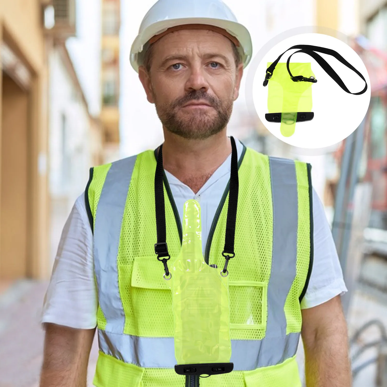 

Waterproof Radio Case Intercom Portable Bag Adjustable Dustproof Protection For Outdoor Camping Kayaking Scuba Tank Holder