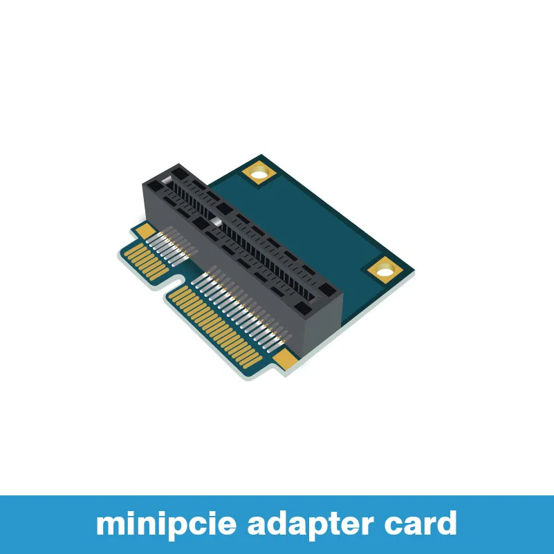 Mini PCI-E Adapter Card Vertical Screw-Free Convenient Test MSATA Interface Right Angle mPCIe Mini-PCIe Extend Card