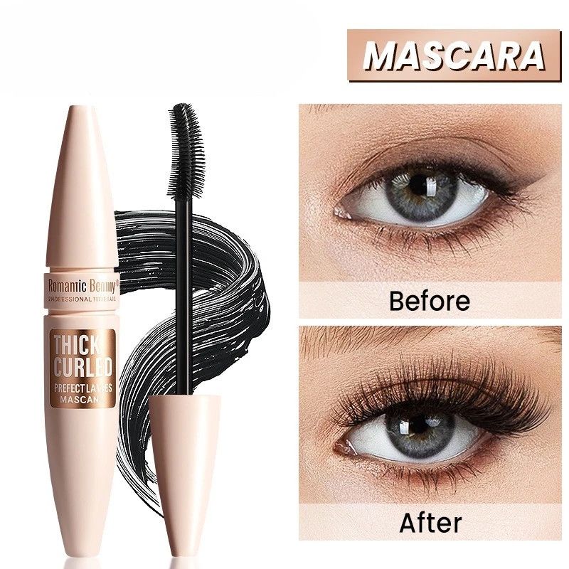 Waterproof Mascara Lengthening Volumizing Smudge Proof Curl Defining Formula Long Lasting Lift for Natural Lashes All Day Wear