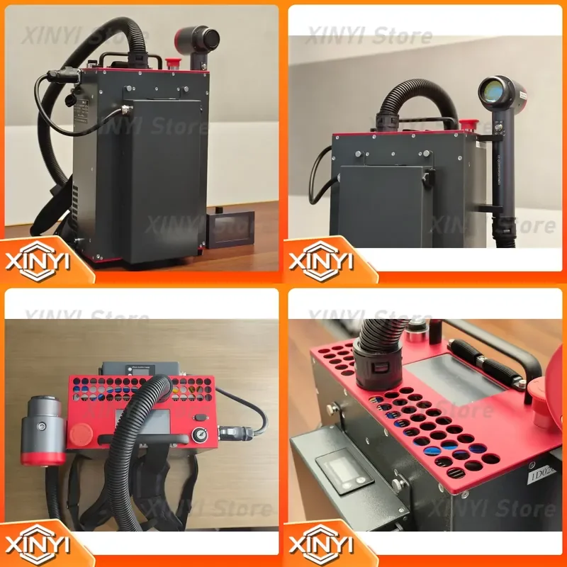 New Pulse Laser Cleaning Machine 200W 300W for Steel Wood Brick Laser Cleaner Backpack