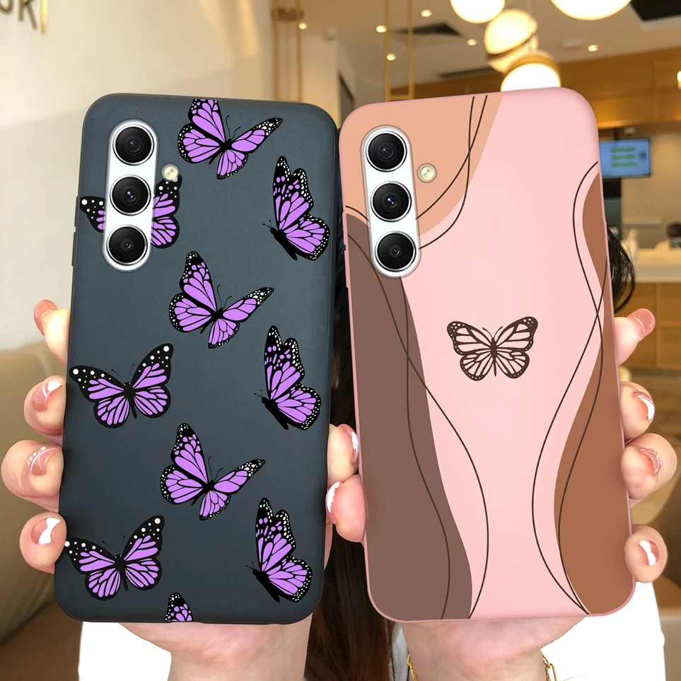 For Samsung Galaxy A54 A53 A52 A52S 5G Phone Case Gentle Girl Soft Silicone Cover Protective Coque For A54 A 53 A 52 A 52S Funda