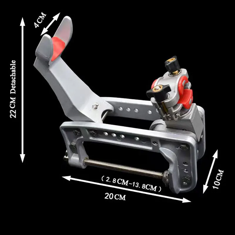 Boat Fishing Rod Holder Inserter Bracket Trolling Large Clamp Opening Pole Rod Stand Rack for Kayak Canoe Dock Fishing