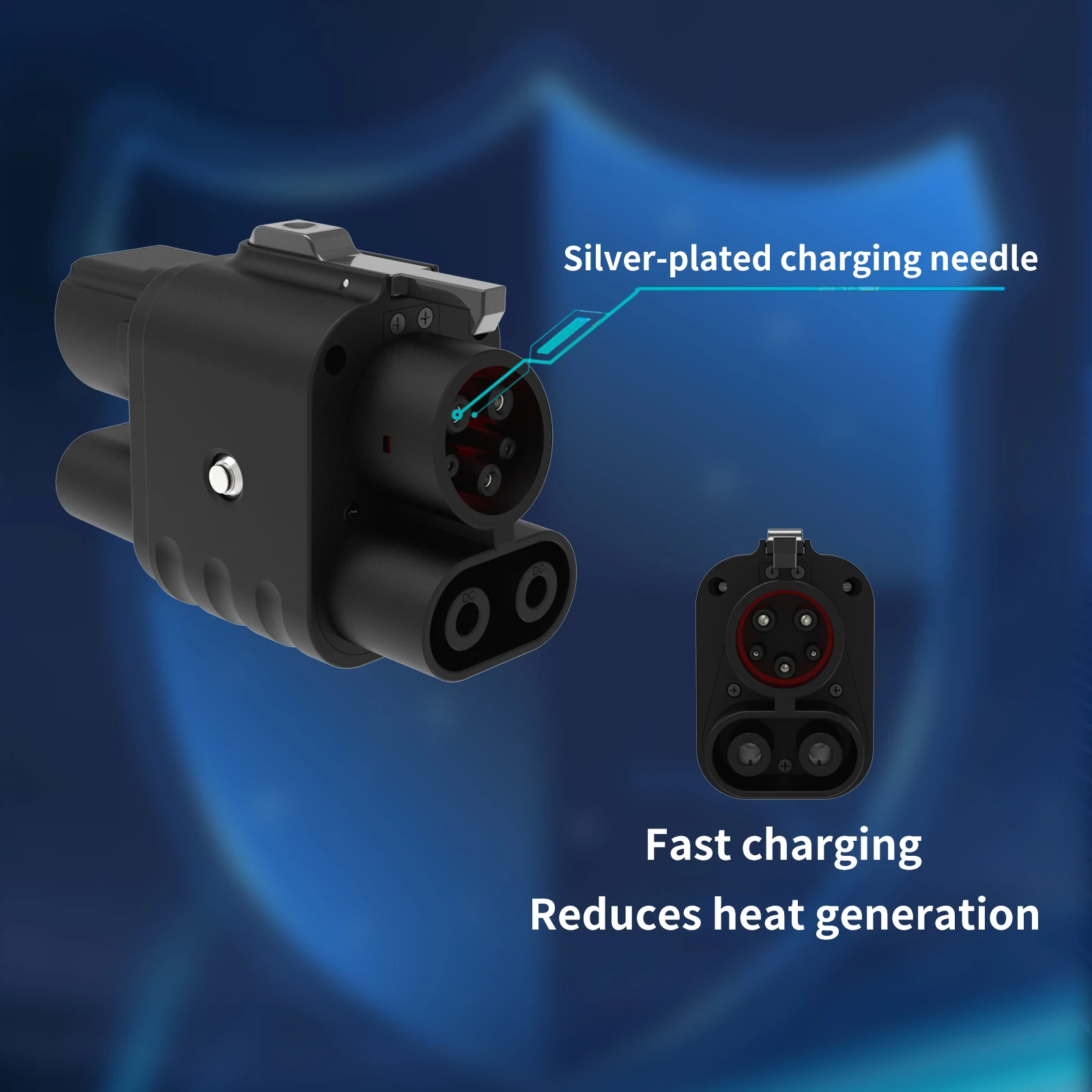 Adaptor SUSUTOO CCS2 ke CCS1 400A 400kW kompatibel CCS2 ke CCS1 Pengisi Daya Kendaraan Listrik DC+AC Adaptor Pengisian Cepat Ev DC 1000V