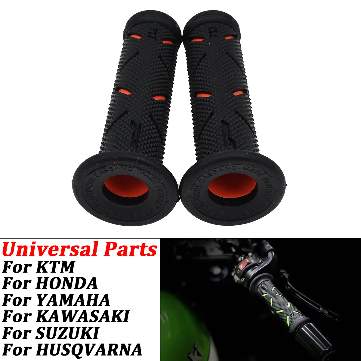 

Universal Motorcycle Handle Grip Motorbike Handlebar Comfort Grips Rubber Handlebar Grips Motorcycle Parts Bike Accessories