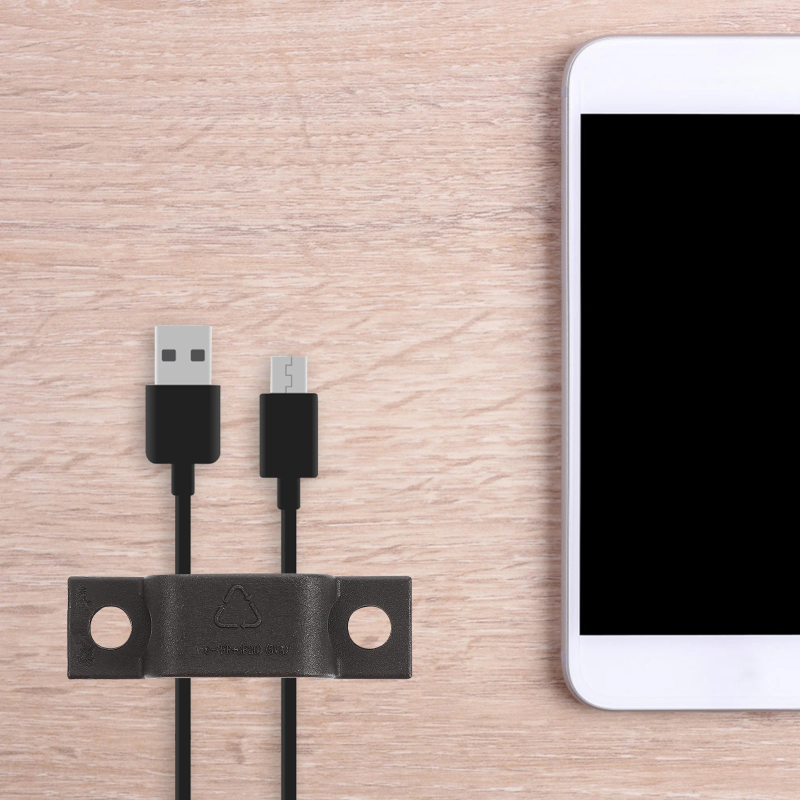 

20Pcs Nylon Cable Clips Wire Management Clamps Arch Shape Secure Holder for Extension Cords and Speaker Wires Organization