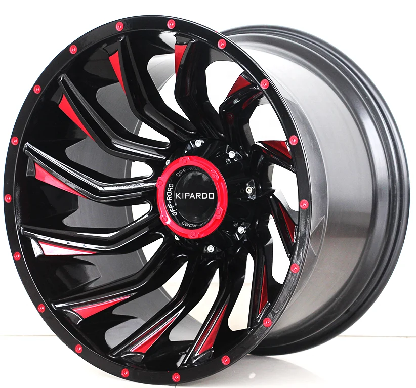 20x12 Ruedas Suv ET -44 Llanta todoterreno, llantas de aleación pcd 6x139,7 4X4