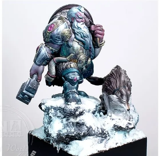 1/10 Scale Die Cast Resin Figure Model Assembly Kit Bust Unpainted Need to Assemble DIY Toy Model (Includes Base)