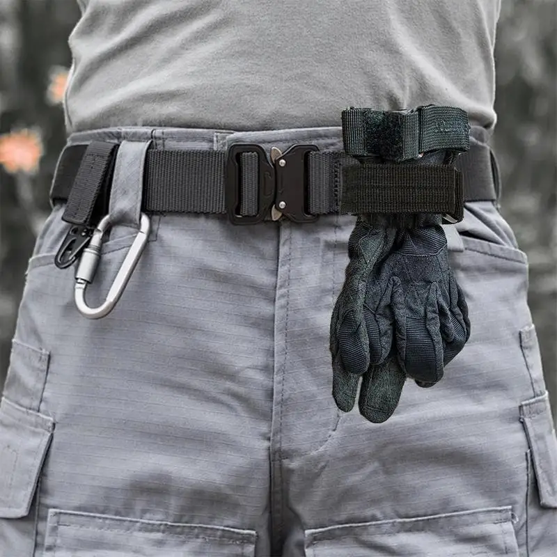 Mountaineering Buckle Outdoor Keychain Tacticals Gear Clip Multi-purpose Nylon Gloves Hook Work Gloves Safety Clip