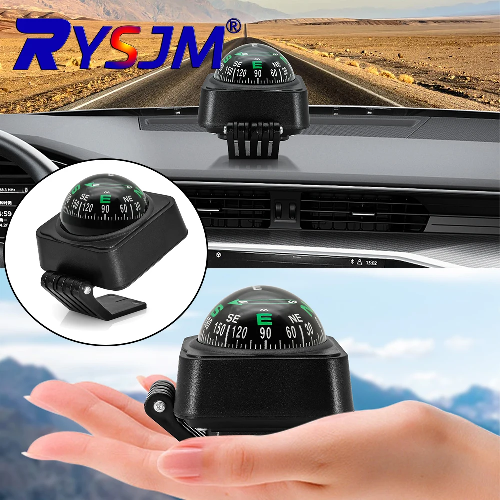 Outdoor Navigation Dashboard Car Compass Cycling Hiking Direction Guide Ball for Travell Kyaking Boating Rafting Accessories