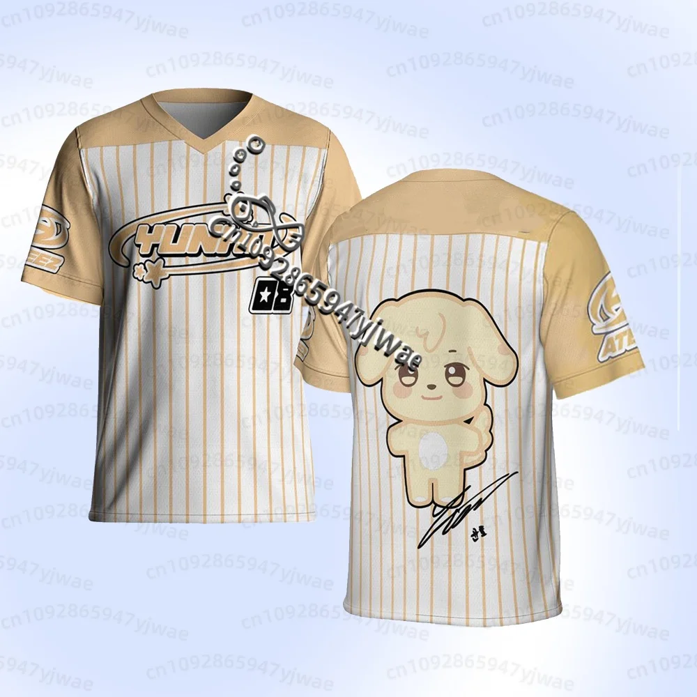 2026 Sommer Herren Ateez Fußballtrikot, 26 World Tour In Your Fantasy Merch Geschenke, Ateez Golden Hour Album San Fans Herren T-Shirt – Detail 6