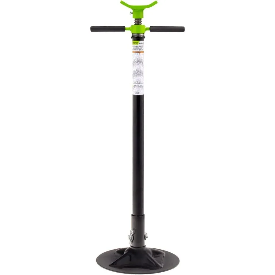 1,500ポンド アンダーホイストサポートスタンド、ショートスタイル、高さ範囲48～76インチ、セルフロックネジ、ヘビーデューティーベース、ALSS15S