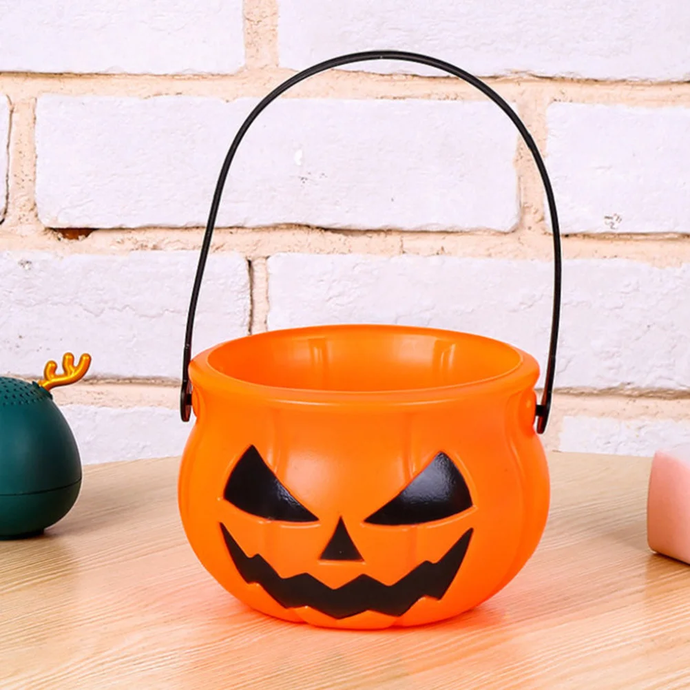 

5Pcs Pumpkin Candy Buckets Halloween Decor Creative Adornment Festival Scene Prop Halloween Ornament Prop Pumpkin Bucket