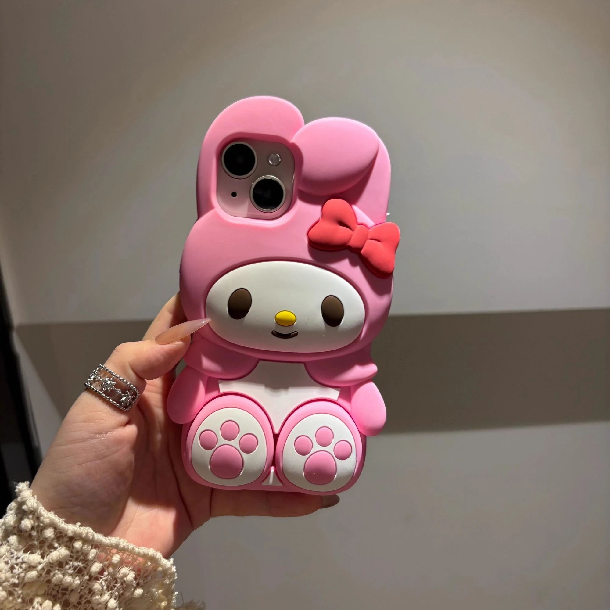 حافظة هاتف ماي ميلودي من السيليكون اللطيف على الطراز الياباني لهاتف آيفون 16 برو ماكس 15 برو 14 بلس 13 12 غطاء حماية كامل #2