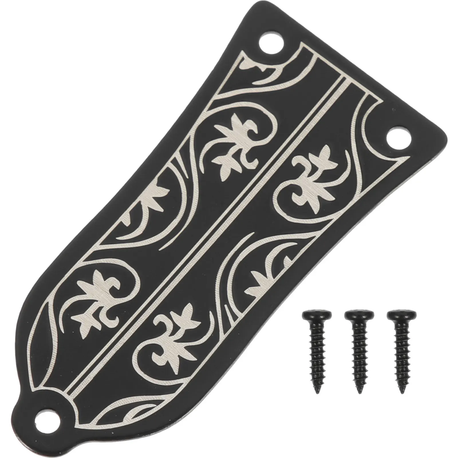 Truss Rod Cover for Guitar and Bass Instruments Premium Iron Material Compact Portable Replacement Part Improves Sound Clarity
