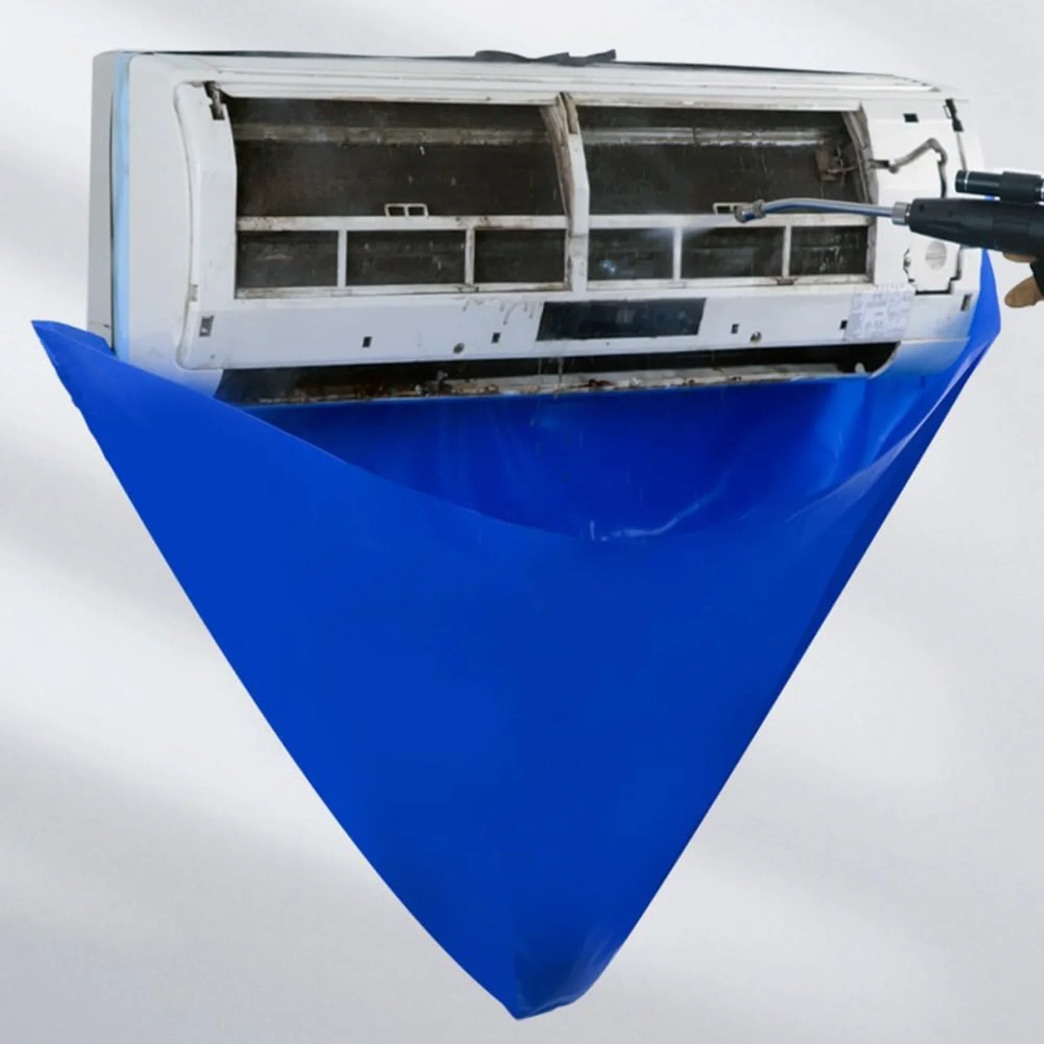 Split Airconditioning Reinigingshoes Tas Met Reinigingsborstel Waterdichte Wandgemonteerde Airconditioner Servicetas - Blauw
