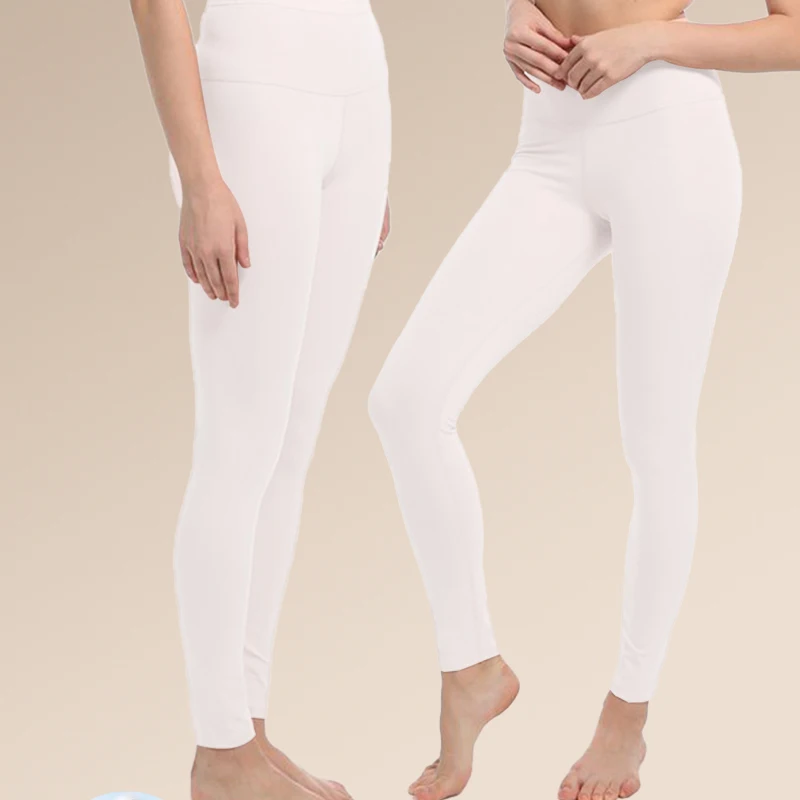 

4PCSWarm long Johns, women's tight cotton and wool pants, high-waisted large-sized thin autumn and winter