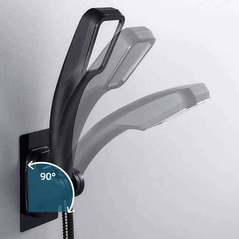 Support de douche à ventouse réglable, support de douche à Rotation de 90 degrés sans poinçon