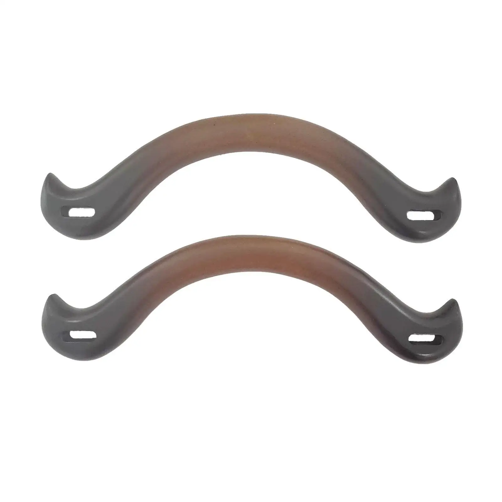 2PCS Wooden Handles Replacement for Handmade Bag Handbags Purse Handles Coin Wallet DIY Sewing Arm Bag Accessory