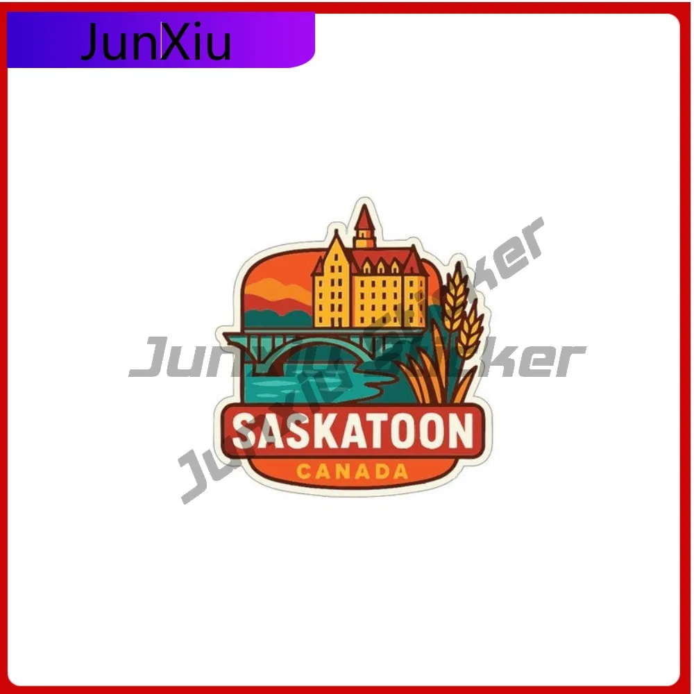 

Saskatoon Canada City Sticker Anti Scratch Exterior Vinyl Decal Camper Suv Rv Van Motocross Windshield Guitar Decals Bicycle