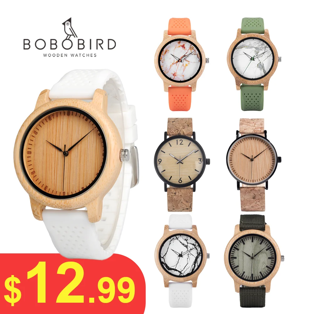 BOBO BIRD Reloj para hombres y mujeres Uso diario Relojes de cuarzo hechos a mano Apoyo OEM personalizado Dropshipping