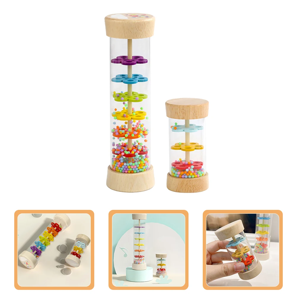

2 Pcs Rainphone Kids Musical Instruments Percussion Children Cognitive Toy Early Sound Maker Plastic