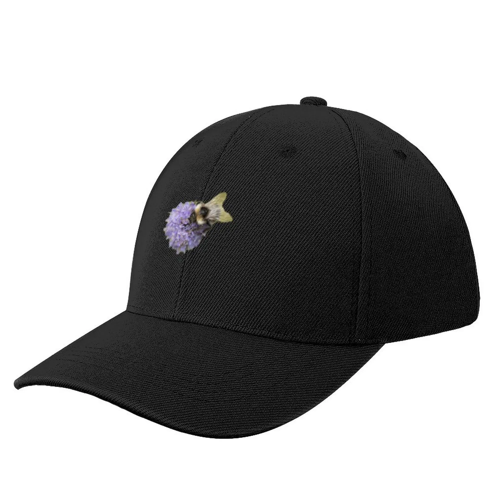 Bumblebee gathering nectar from flower - Funny Animal Baseball Cap sun hat Luxury Cap Rugby Caps Women Men's