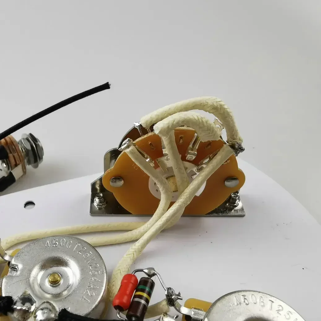 Yue Yun Music Store--Discount Hot Sale--WVS Ainico5 Single Coil Guitar Pickup Set with 250K Potentiometer Wiring Harness 1V2T