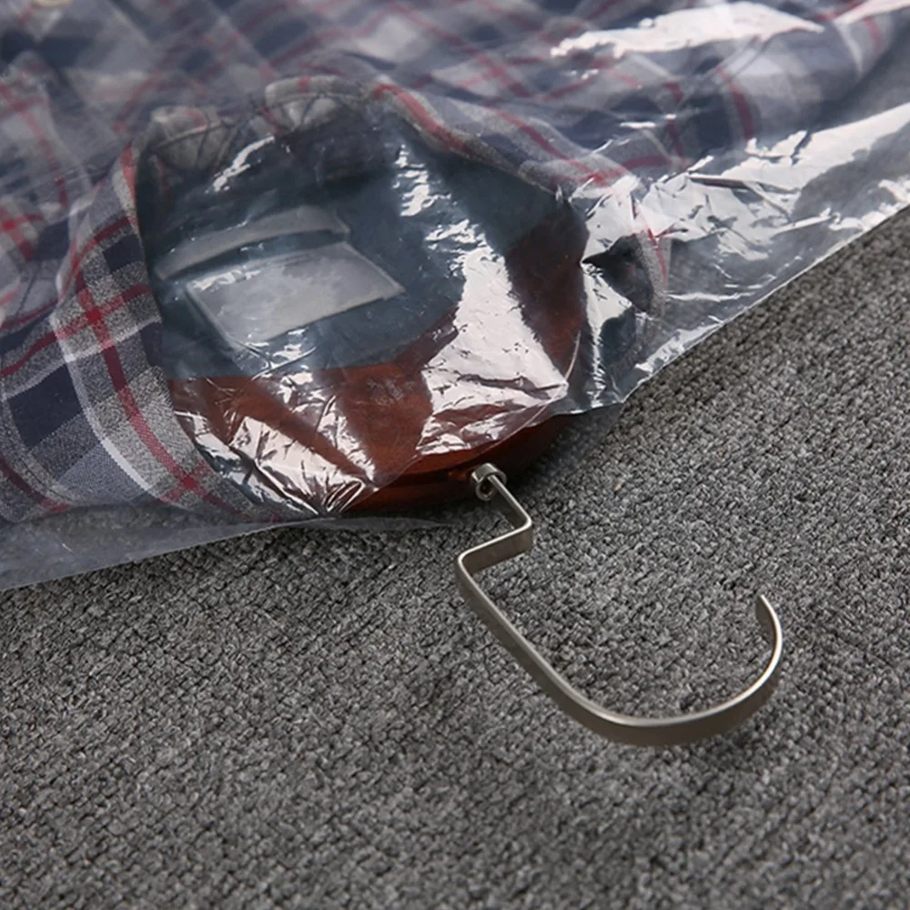 50pcs 60x100cm Disposable Clothes Dust Bags 60x90cm 60x120cm Dry Cleaning Garment Covers Reusable Transparent
