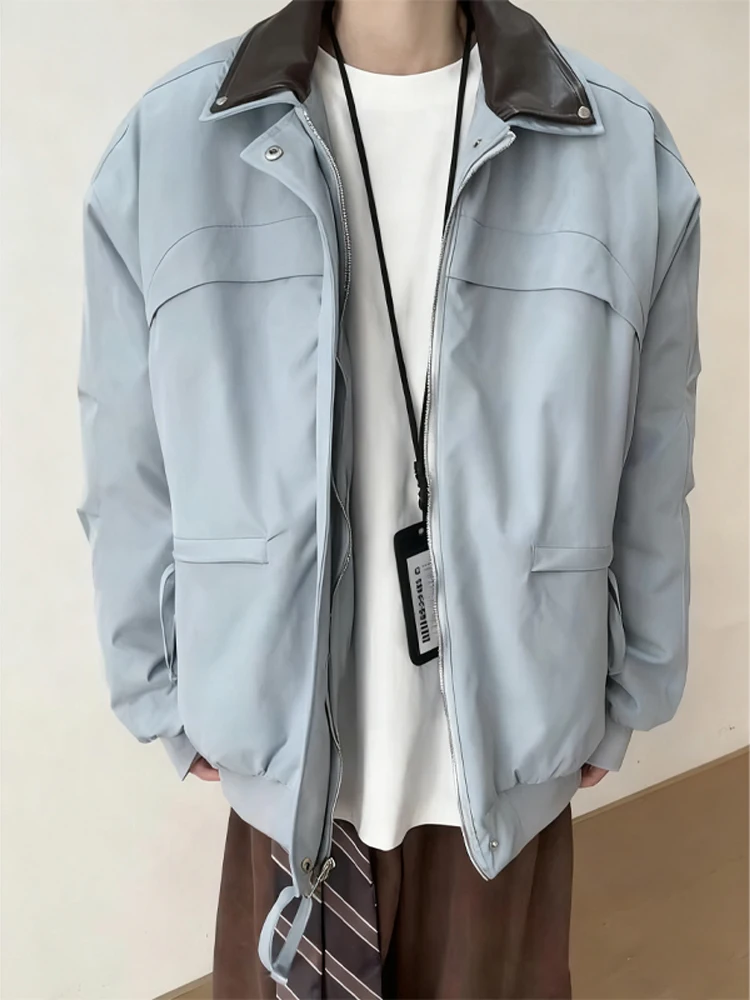 

Мужская зимняя куртка из хлопка в стиле американского пилота, темно-синяя, модная, брендовая, в стиле ретро, с отложным воротником, для работы