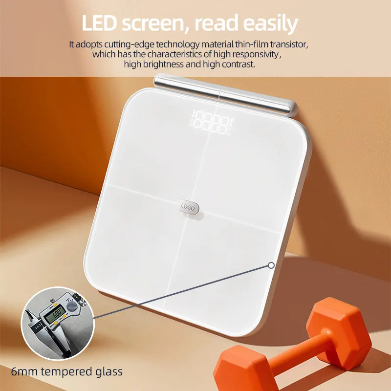 8-electrode House Hold Personal Care Body Composition Analysis Scale for Home Use/Gym Fitness Use with ISO13485:2016