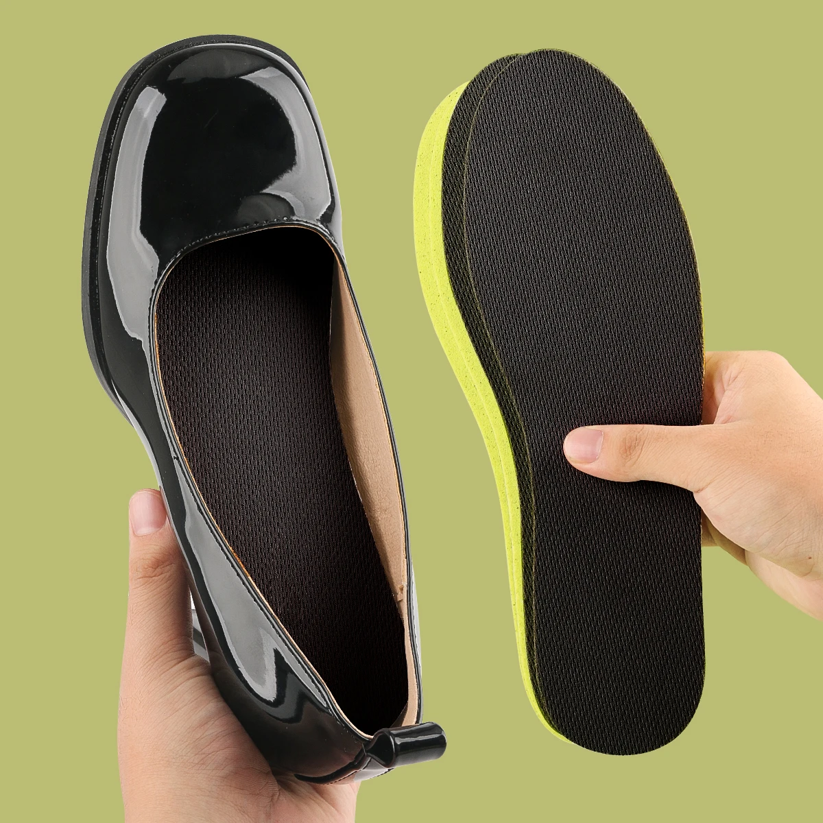 Männer Frauen Unisex Sport Schuheinlagen BlackSoft Atmungsaktive Deodorant Stoßdämpfung Pads für kräftiges Gehen Lauftraining – Detail 9