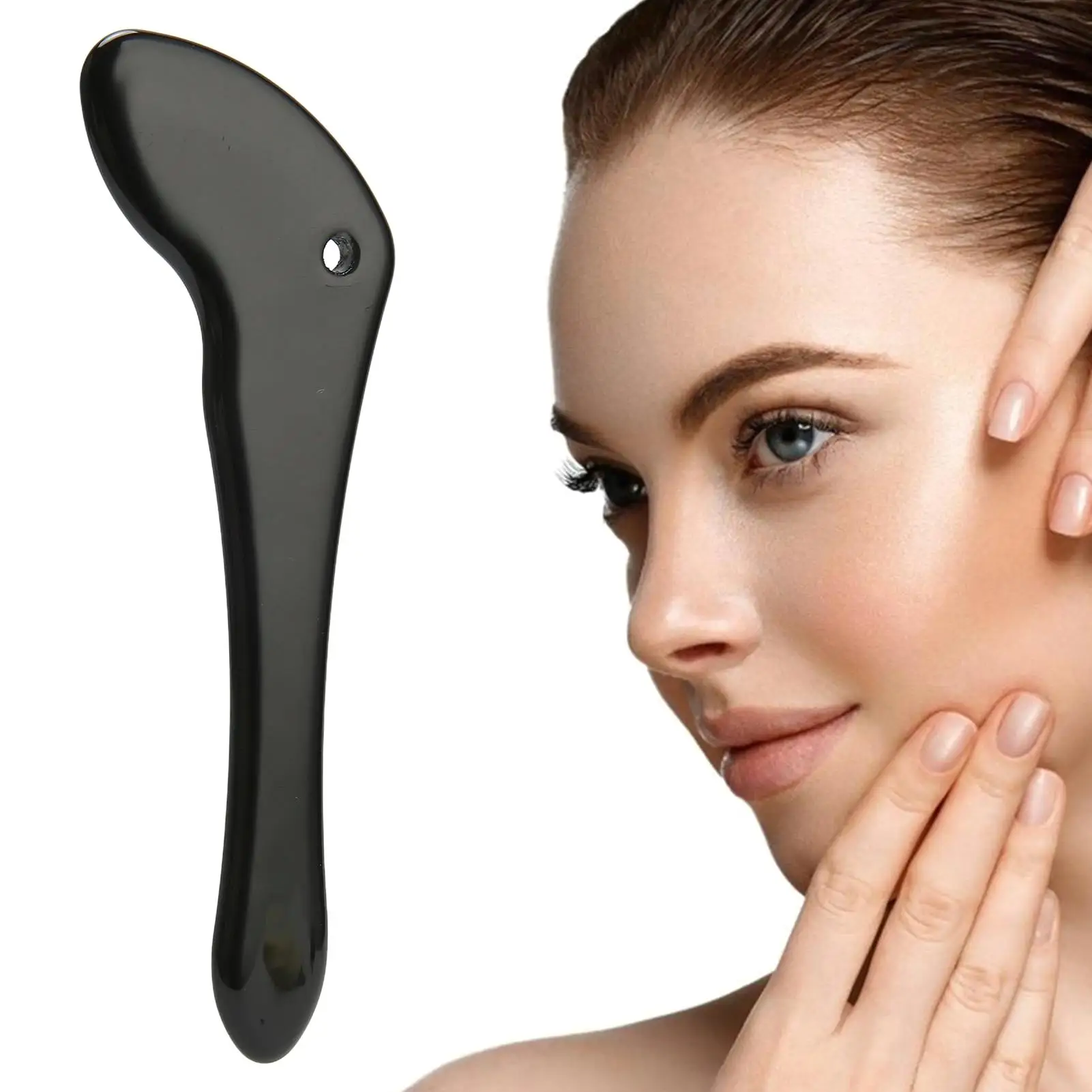 Gua Sha Facial Tool for Office Workers: Eliminate Waste & Relax Muscles - Home Use