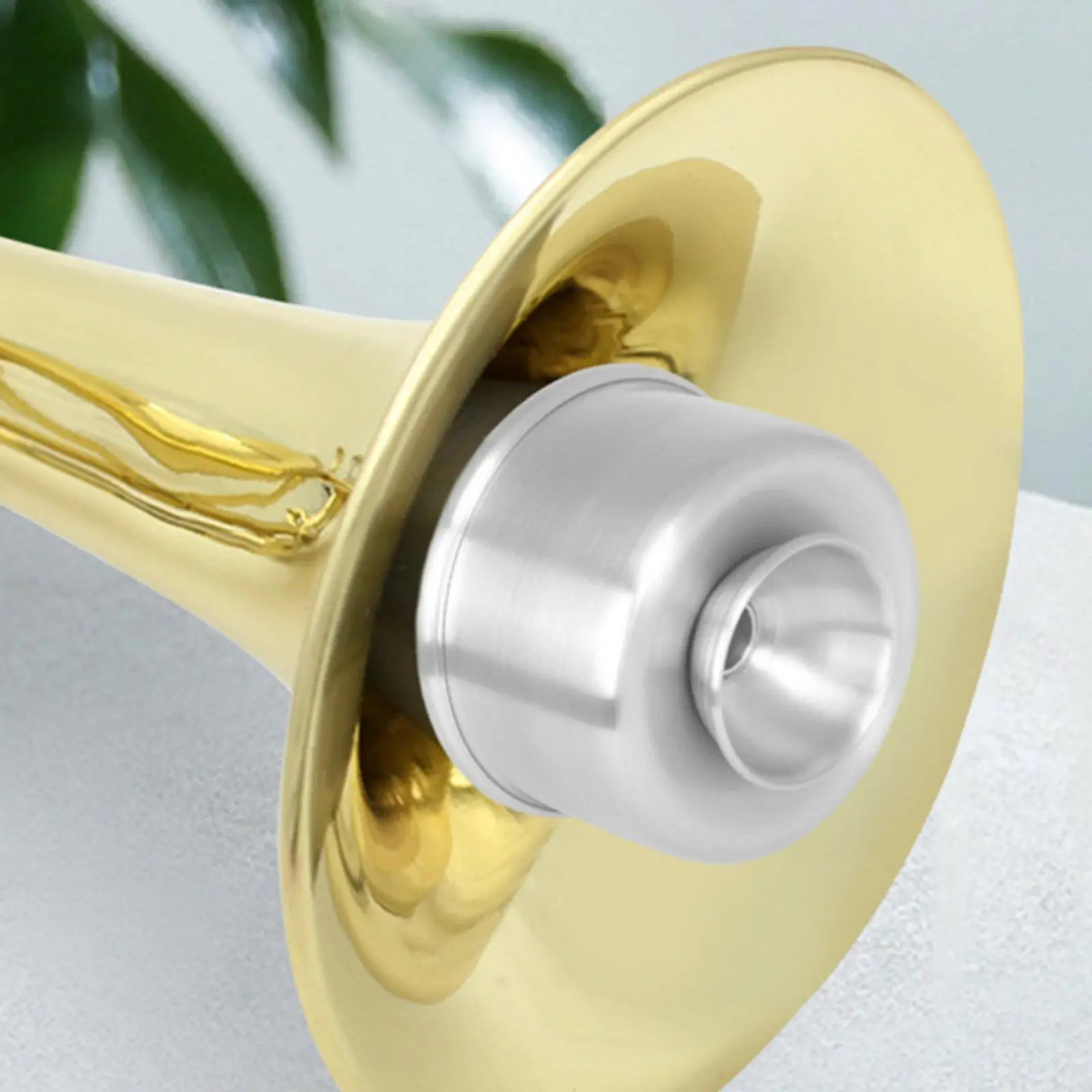 Aluminum Trumpet Mute Cork Gasket Sound Dampener for Beginners
