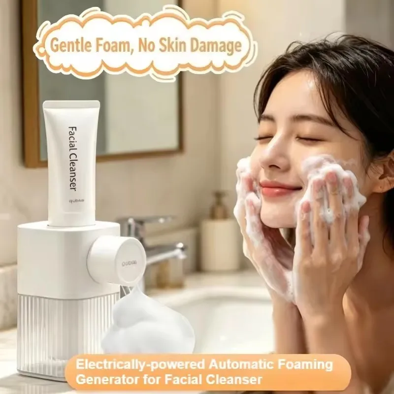 Facial Cleanser Foam Dispenser,Electrically-powered Automatic Portable Soap Generator, Facial Cleanser Foaming Generator