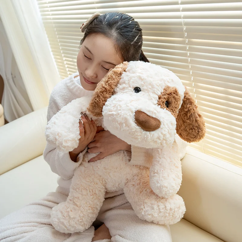 1Pc 50/70CM Kawaii Lying Teddy Dog Plush Toys Stuffed Soft Animal Puppy Pillow Dolls Appease Toy for Birthday Valentine's Gift