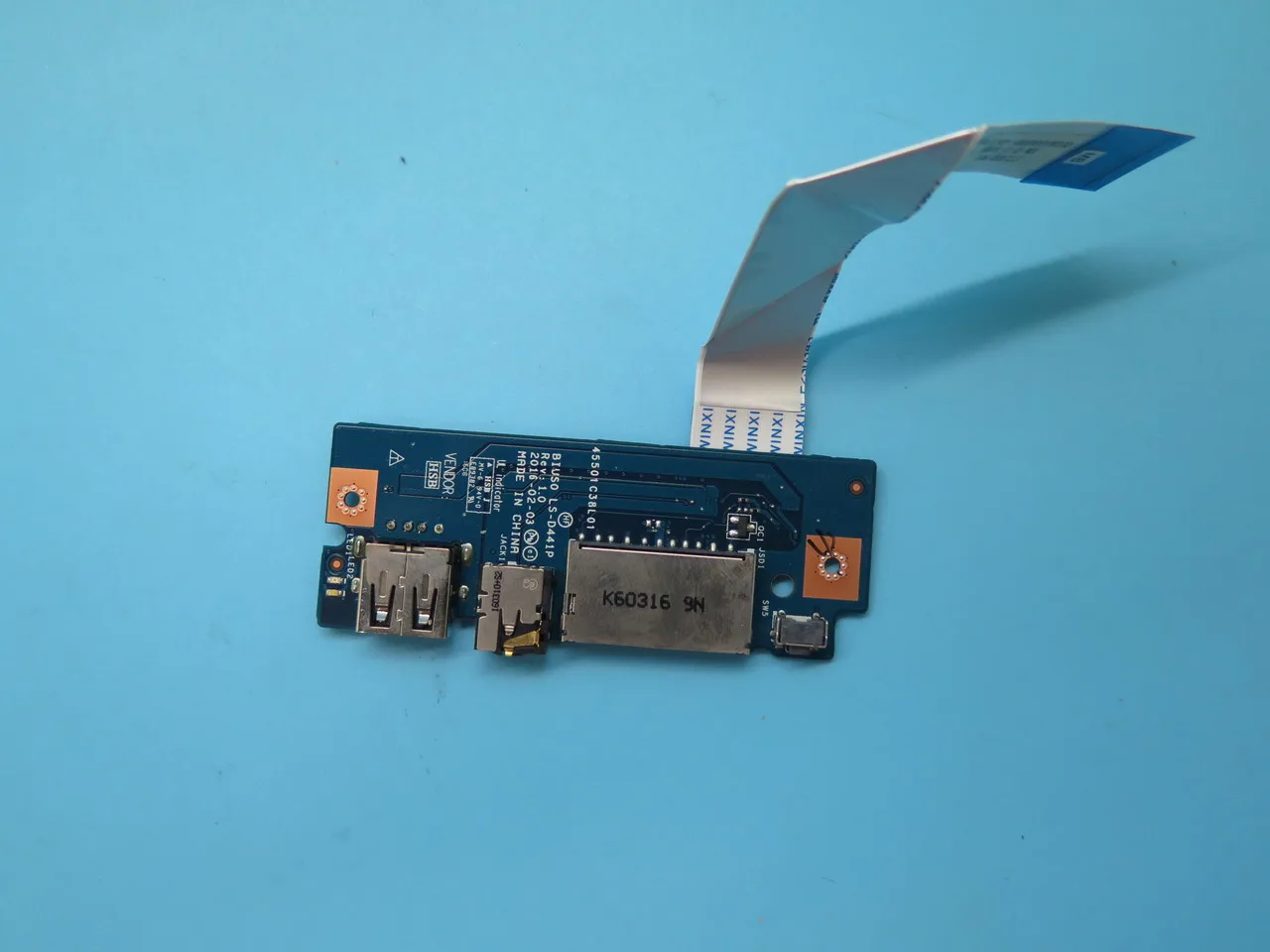 Laptop Audio IO Board For Lenovo For Ideapad 510S-13ISK 510S-13IKB 5C50L45178 80SJ LS-D441P With Cable New