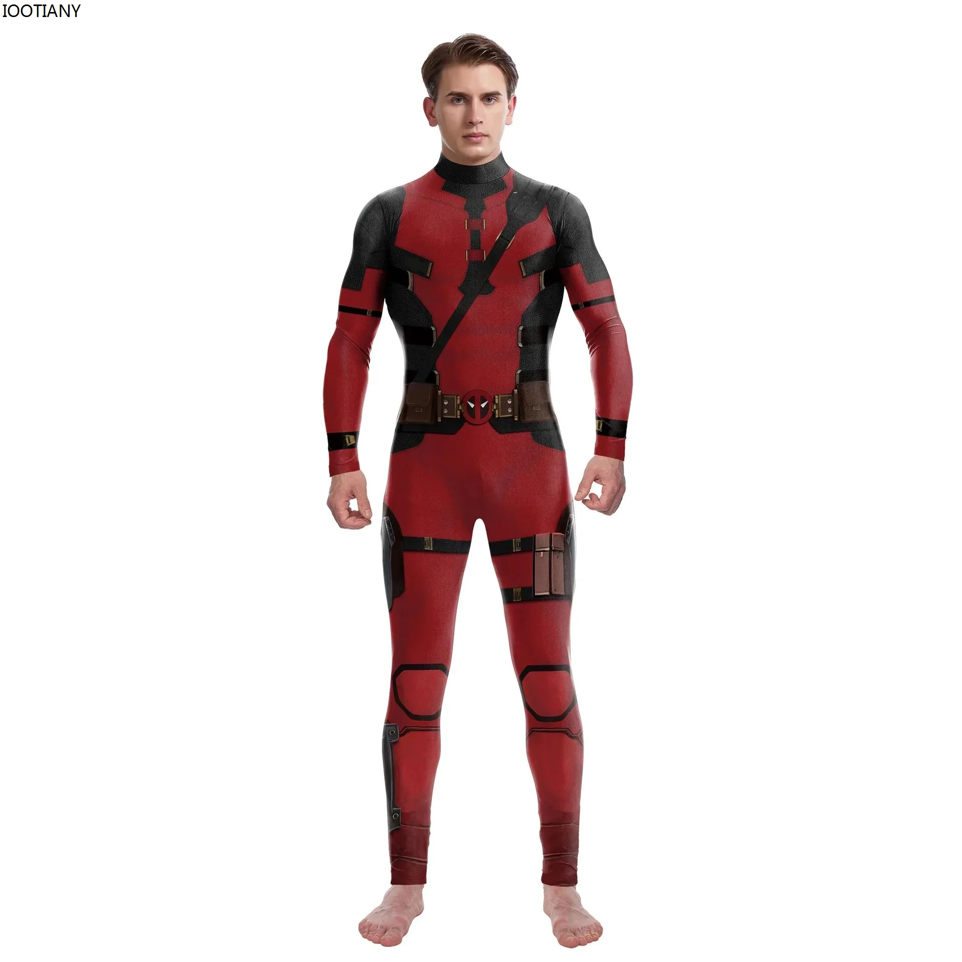 

2024 Movie Superhero Cosplay Jumpsuit 3d Digital Printing Bodysuit Halloween Roleplay Zentai Suit Carnival Party Stage Catsuit