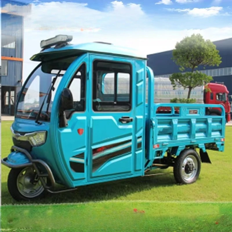 Yc High-quality electric loader, freight tricycle, adult semi-enclosed cabin, electric tricycle for 2 people
