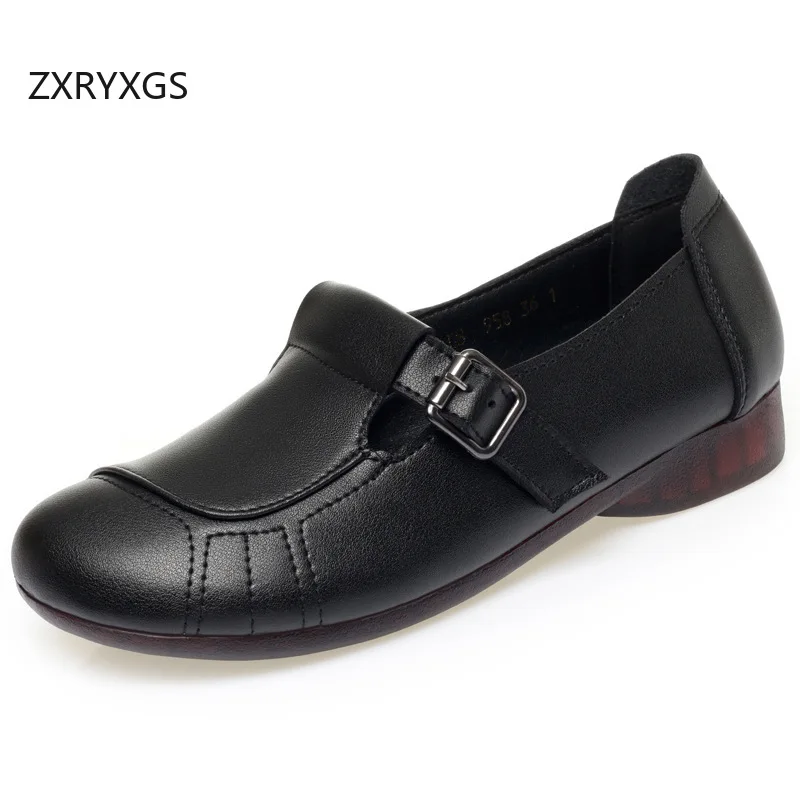 

ZXRYXGS элегантные удобные женские туфли на плоской подошве, осень 2023, новинка темперамента, модная обувь для путешествий, работы, банкета, вождения, обувь большого размера Tide