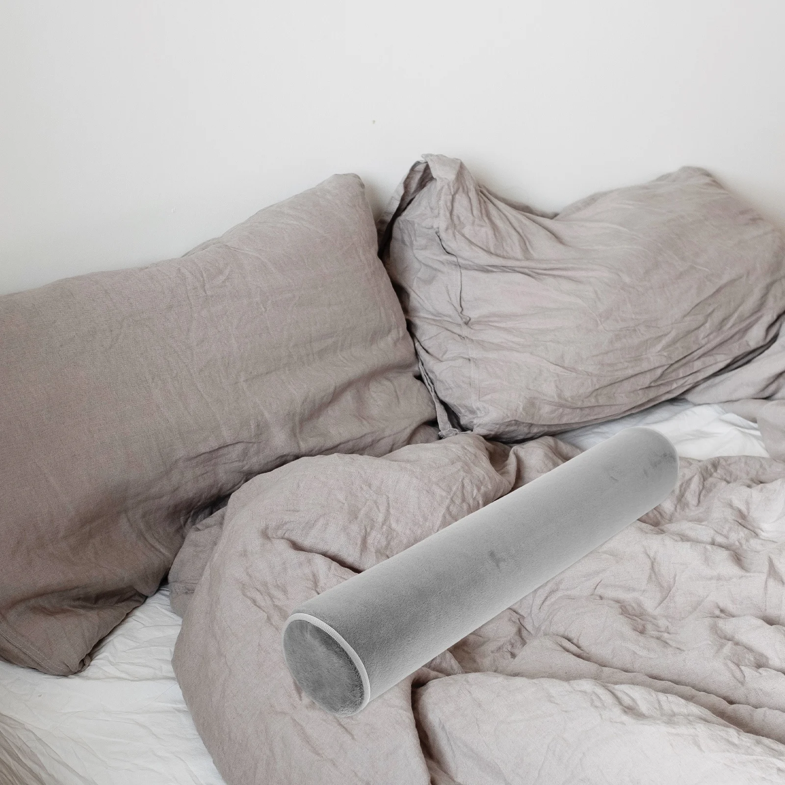 

Neck Pillow Cervical Roll Cylinder Pillow Round Cervical Support Lumbar Leg Cushion Safe Materials Ergonomic Design for Spine