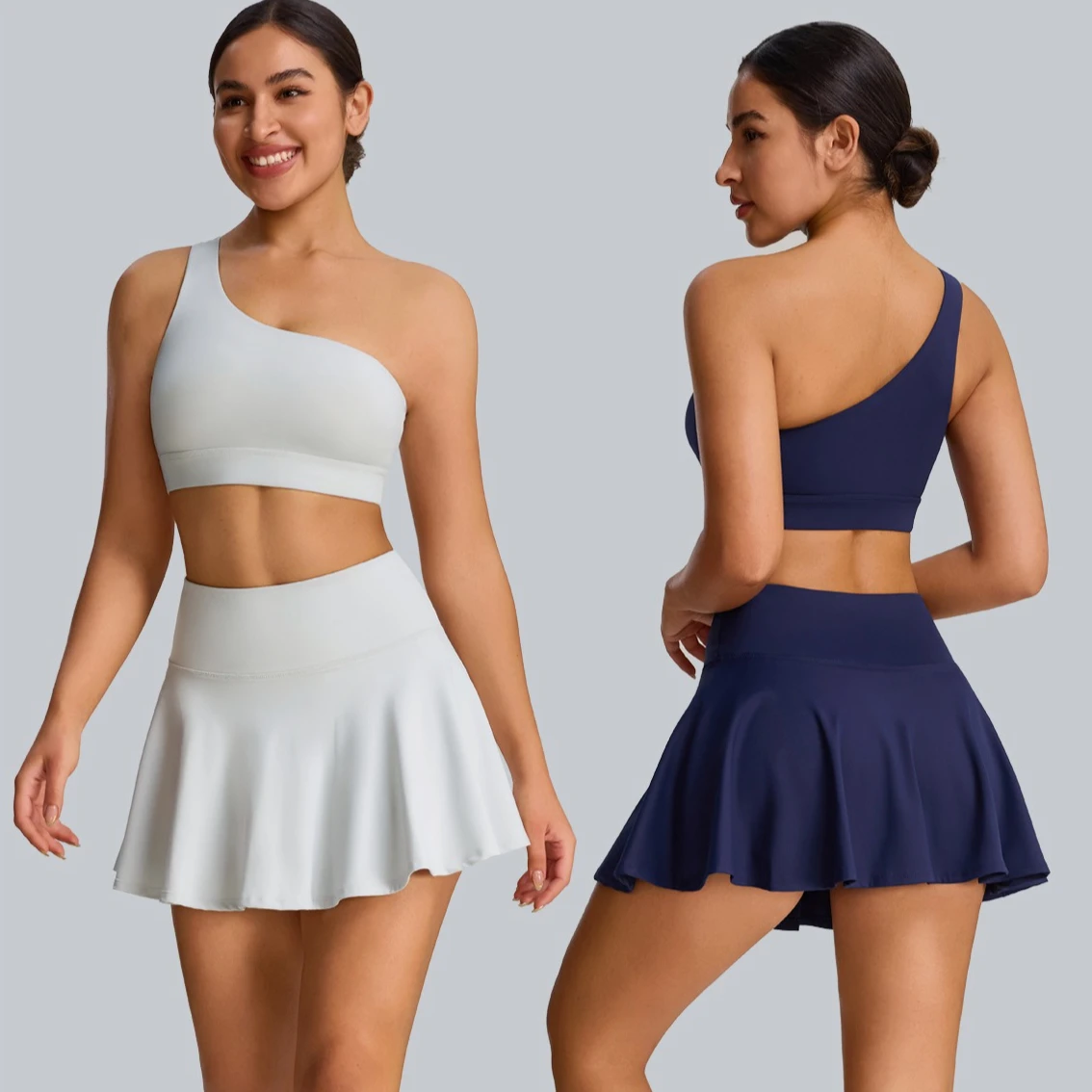 

New Woman Gym Sportswear Sports Bra Sets Outifits Naked Feeling Female Fitness Clothing Women Yoga set Tracksuit tennis skirt