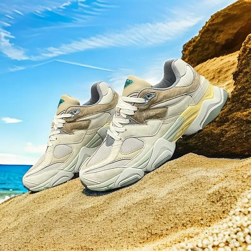 Zapatos retro para papá, elegantes zapatos para caminar multideportivos con suelas cómodas y suaves para saltar y correr.