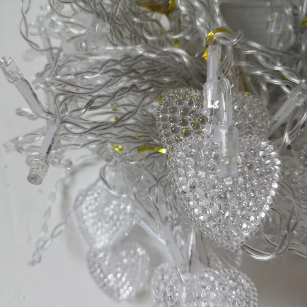 1pc Curtain Light LED String Light Window Wall Decor Light Love Shape for Wedding Decor (without Warm White)