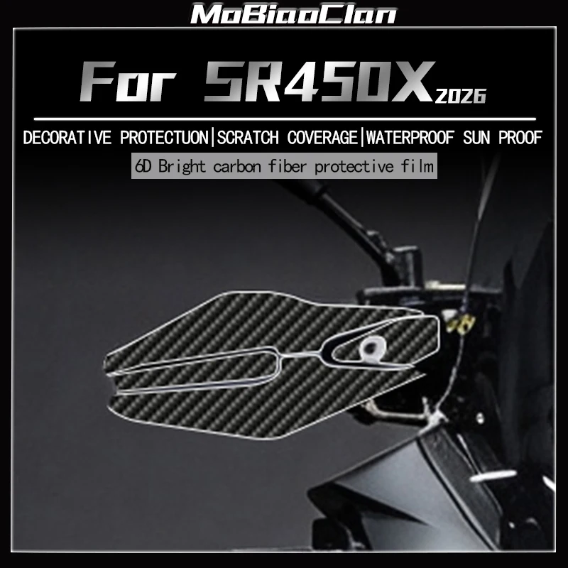 For VOGE SR450X 2026 6D Carbon Fiber Sticker Anti Scratch Protective Film For Fuel Tank Modified Motorcycle Accessories