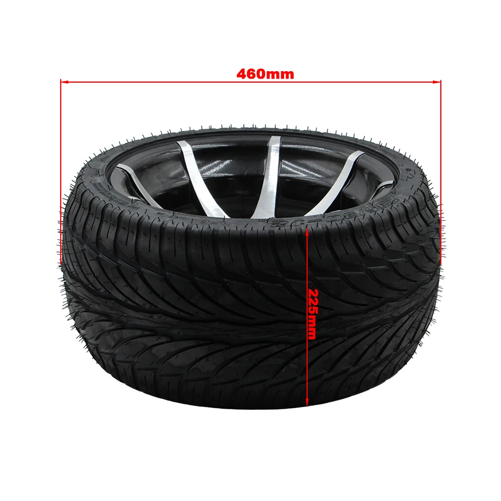 235/30‑12 12 Inch Tubeless Tire Alloy Wheel Rim Road Tyre For ATV Go Kart Quad Buggy Golf Cart