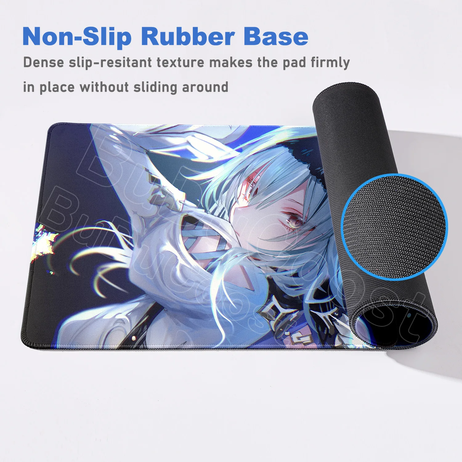 Eula Mouse Pad Non-slip soft HD Speed  Rubber Gamer Balance Computer Mat Laptop Office Large XXL Desk mat Game Genshin Mouse pad view 5
