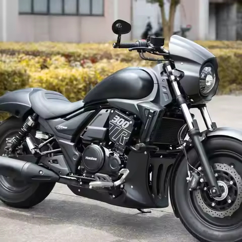 Motorcycle Modification Parts Aluminum Alloy Side cover Panel Cover Customized for Haojue TR300 Cruiser