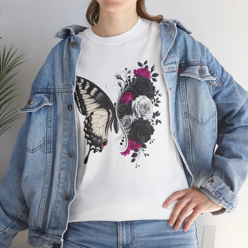 

Butterfly Graphic T-Shirt Stylish Trendy Casual Cool Men Women Shirt Gothic Aesthetics Printed Tee Daily Life Harajuku Style Top