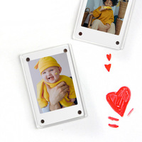 1-10pcsMagnetic Photo Frame 1 Set For Fujifilm Instax Mini 11 8 9 25 50 7 Film Camera Accessories Acrylic Fridge Picture Magnets