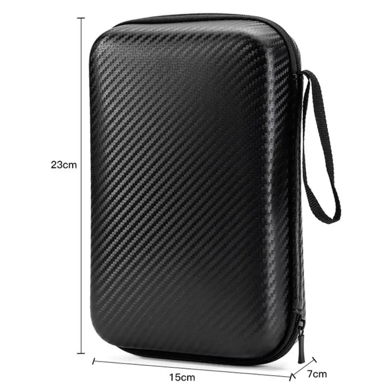 Portable Mini 3C Hard Shell Digital Gadgets Storage Bag Artificial Leather Earphone Charger Case Data Cable U Disk Organizer